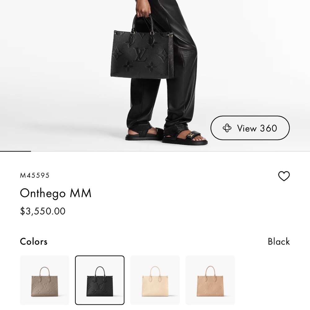 Louis Vuitton Black Embossed Shoulder Bag - Picture 7 of 7